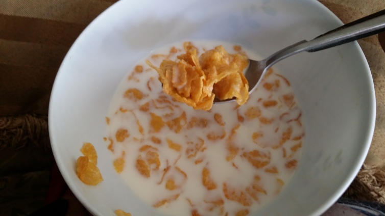 Empece el dia desayunando cereal